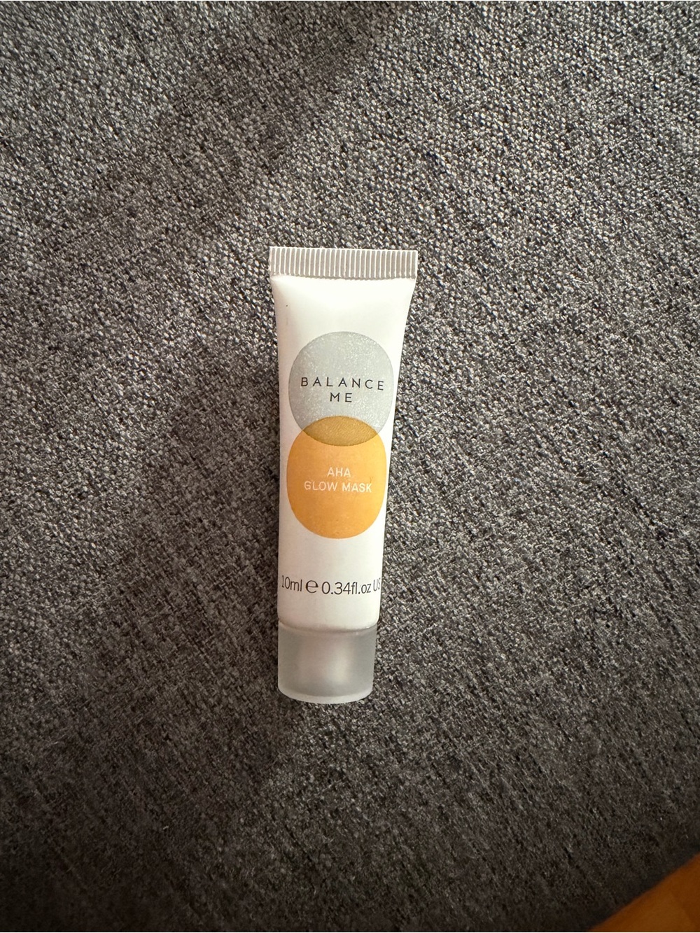 Balance Me AHA Glow Mask — White Tube with Yellow Accent